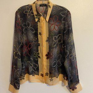 Vintage LUCA LUCA By Luca Orlandi Silk Blouse